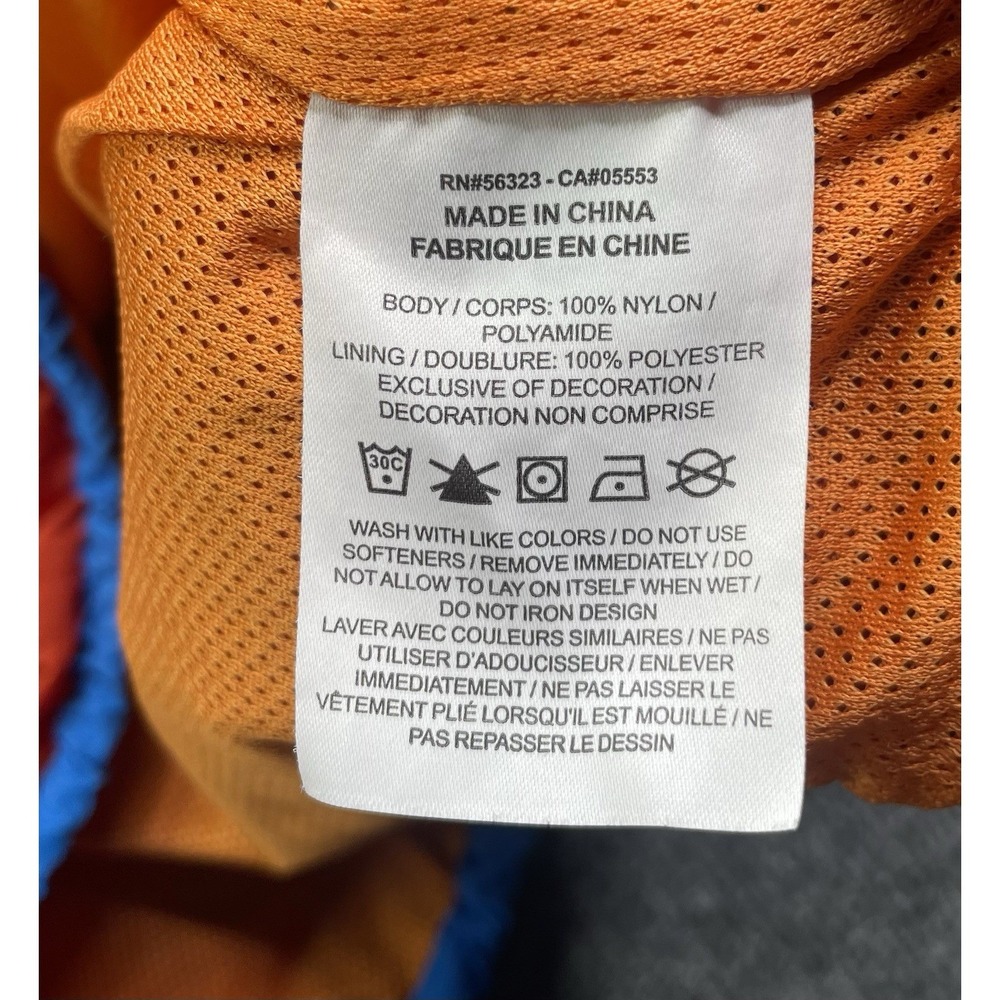 Vintage Nike Flight Jacket Men's L Orange  Multi Color Quarter Zip Basketball - Picture 9 of 10
